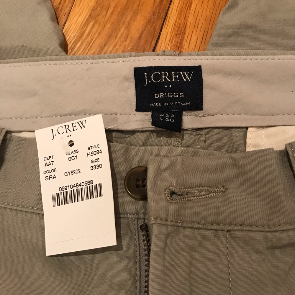 J.Crew Men’s chino 33x30 new with tags